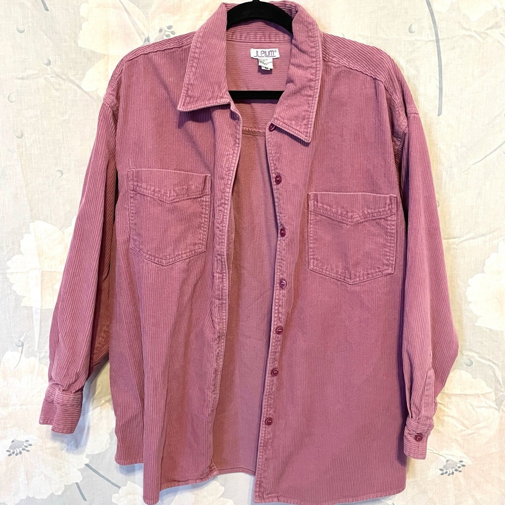 JL Plum Shirt Jacket Corduroy Mauve Large